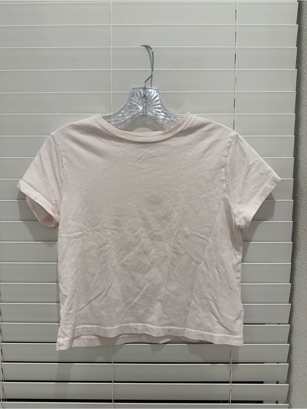 Agolde adine shrunken tee- light pink